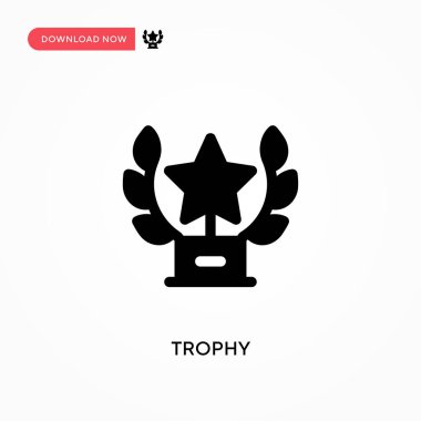 Ödül vektör simgesi. - Evet. Web sitesi veya mobil uygulama için modern, basit düz vektör çizimi
