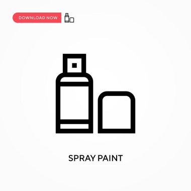 Sprey boya vektör simgesi. - Evet. Web sitesi veya mobil uygulama için modern, basit düz vektör çizimi