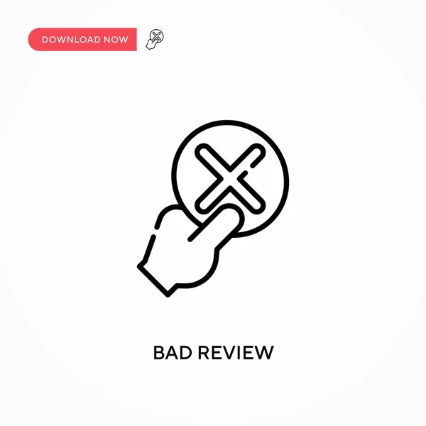 Bad Review Simple Vector Icon Modern Simple Flat Vector Illustration — Stock Vector