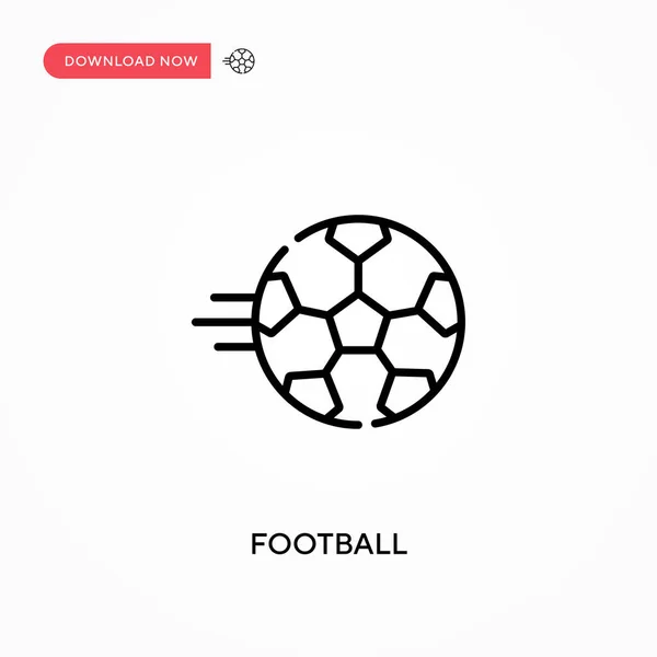 Football Simple Vector Icon Modern Simple Flat Vector Illustration Web — Stock Vector