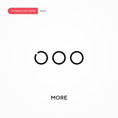 Daha basit vektör simgesi. Web sitesi veya mobil uygulama için modern, basit düz vektör çizimi