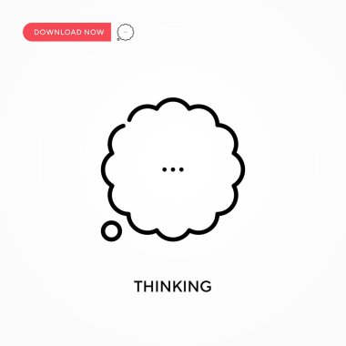 Basit vektör simgesi düşünüyorum. Web sitesi veya mobil uygulama için modern, basit düz vektör çizimi