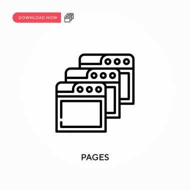 Basit vektör simgesi. Web sitesi veya mobil uygulama için modern, basit düz vektör çizimi