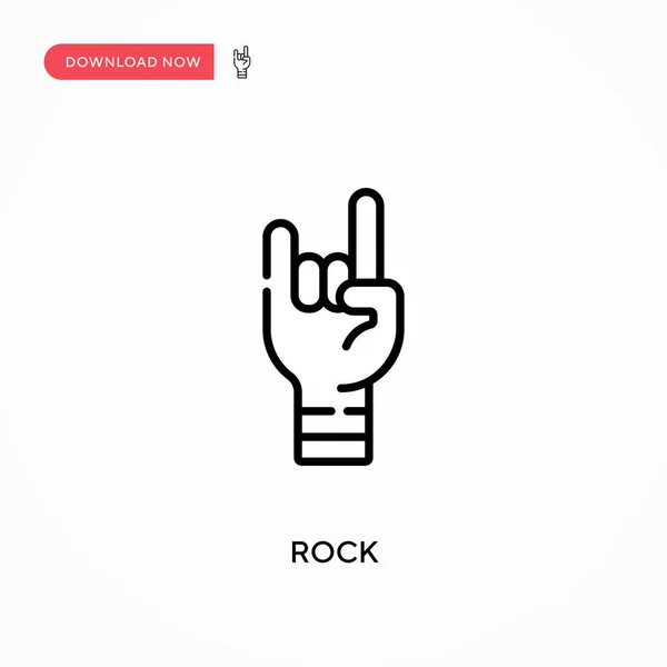 Значок Rock Simple Vector Современная Простая Векторная Иллюстрация Веб Сайта — стоковый вектор