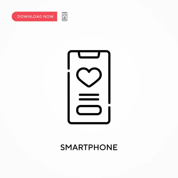 Smartphone Ícone Vetorial Simples Ilustração Vetorial Plana Moderna Simples Para — Vetor de Stock