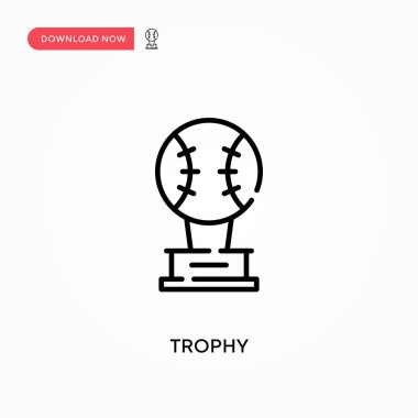 Kupa basit vektör simgesi. Web sitesi veya mobil uygulama için modern, basit düz vektör çizimi