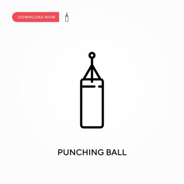 Topa vurmak basit vektör simgesi. Web sitesi veya mobil uygulama için modern, basit düz vektör çizimi