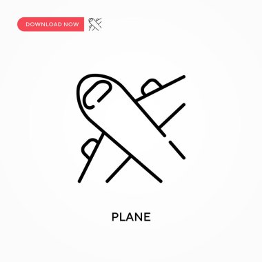 Basit düzlem vektör simgesi. Web sitesi veya mobil uygulama için modern, basit düz vektör çizimi