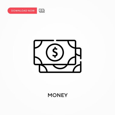 Para basit vektör simgesi. Web sitesi veya mobil uygulama için modern, basit düz vektör çizimi