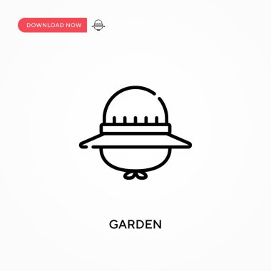 Bahçe basit vektör simgesi. Web sitesi veya mobil uygulama için modern, basit düz vektör çizimi