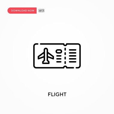 Uçuş Basit vektör simgesi. Web sitesi veya mobil uygulama için modern, basit düz vektör çizimi