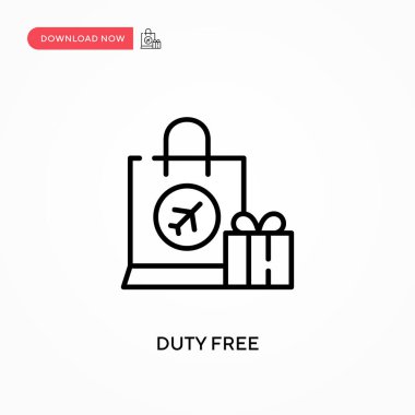 Vergisiz basit vektör simgesi. Web sitesi veya mobil uygulama için modern, basit düz vektör çizimi