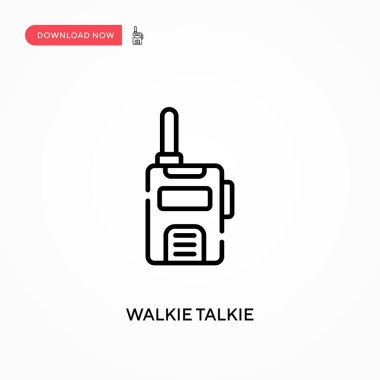 Telsiz sesli basit vektör simgesi. Web sitesi veya mobil uygulama için modern, basit düz vektör çizimi