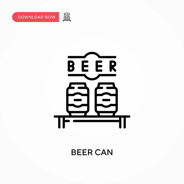 Bier Kann Einfach Vektor Symbol Moderne Einfache Flache Vektordarstellung Für — Stockvektor