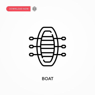 Tekne Basit vektör simgesi. Web sitesi veya mobil uygulama için modern, basit düz vektör çizimi