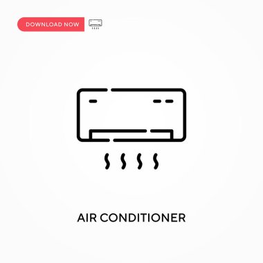 Klima basit vektör simgesi. Web sitesi veya mobil uygulama için modern, basit düz vektör çizimi