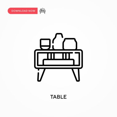 Tablo Basit vektör simgesi. Web sitesi veya mobil uygulama için modern, basit düz vektör çizimi