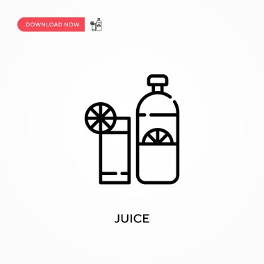 Juice Simple vektör simgesi. Web sitesi veya mobil uygulama için modern, basit düz vektör çizimi