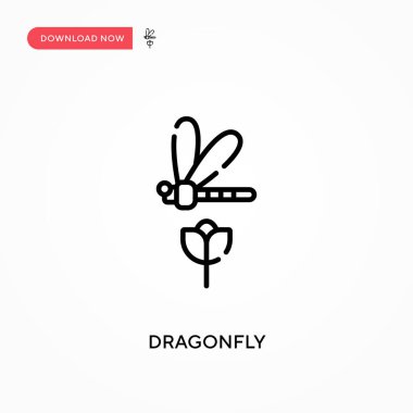 Yusufçuk basit vektör simgesi. Web sitesi veya mobil uygulama için modern, basit düz vektör çizimi