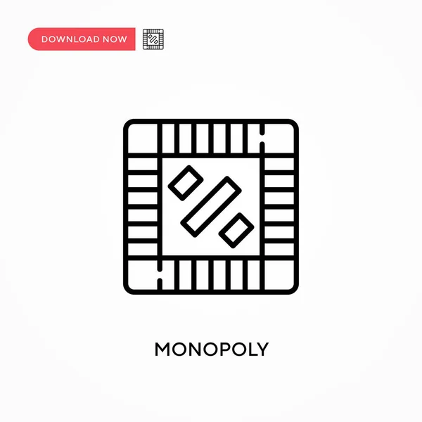 Monopoly Basit Vektör Simgesi Web Sitesi Veya Mobil Uygulama Için — Stok Vektör