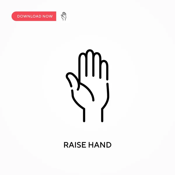 Σηκώστε Χέρι Απλό Διανυσματικό Εικονίδιο Σύγχρονη Απλή Επίπεδη Διανυσματική Απεικόνιση — Διανυσματικό Αρχείο