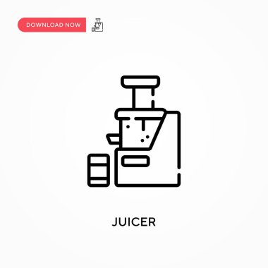 Meyve sıkacağı basit vektör simgesi. Web sitesi veya mobil uygulama için modern, basit düz vektör çizimi