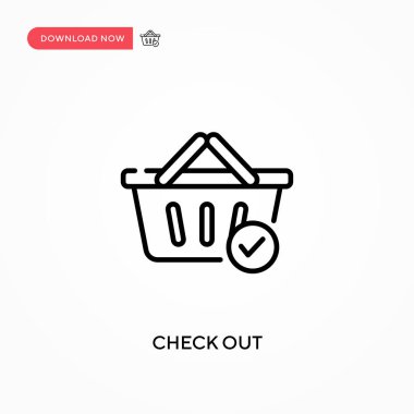 Basit vektör simgesine bak. Web sitesi veya mobil uygulama için modern, basit düz vektör çizimi