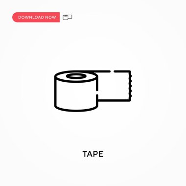 Basit bant vektör simgesi. Web sitesi veya mobil uygulama için modern, basit düz vektör çizimi