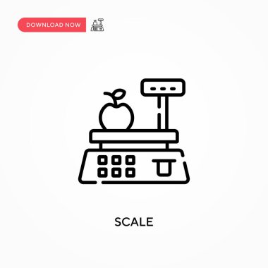 Basit vektör simgesini ölçekle. Web sitesi veya mobil uygulama için modern, basit düz vektör çizimi