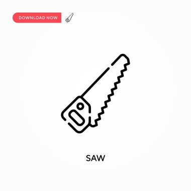 Basit vektör simgesini gördüm. Web sitesi veya mobil uygulama için modern, basit düz vektör çizimi