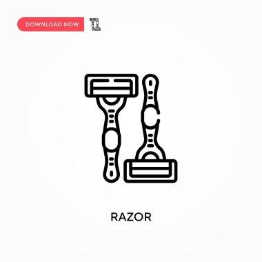 Ustura Basit vektör simgesi. Web sitesi veya mobil uygulama için modern, basit düz vektör çizimi