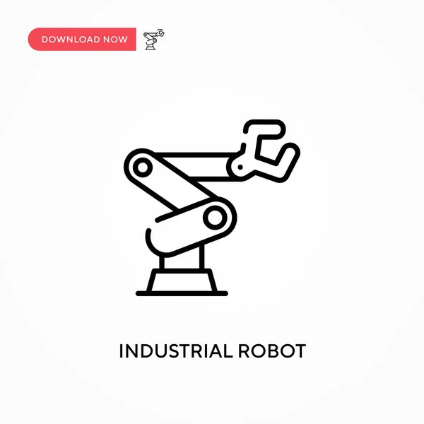 Industriële Robot Eenvoudig Vectoricoon Moderne Eenvoudige Platte Vectorillustratie Voor Website — Stockvector