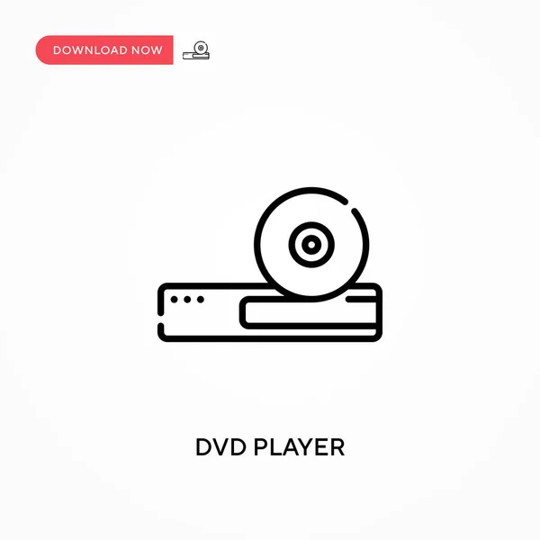 Dvd Player Einfaches Vektorsymbol Moderne Einfache Flache Vektordarstellung Für Website — Stockvektor