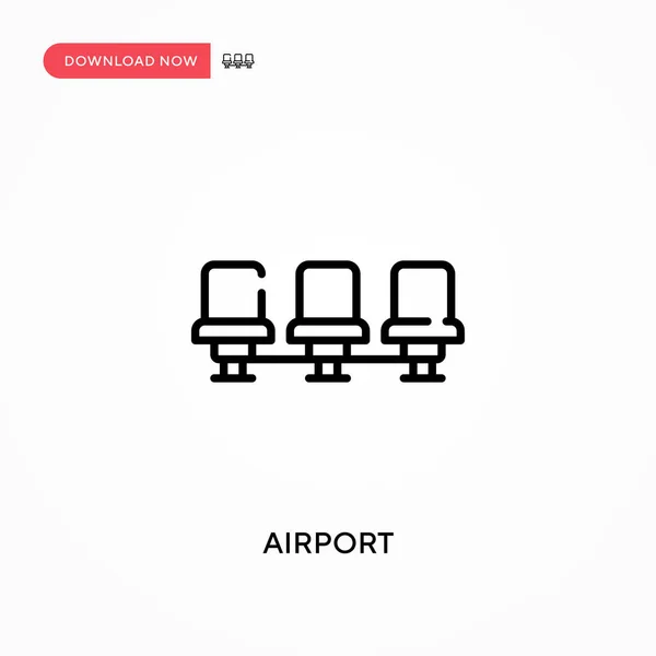 Luchthaven Eenvoudige Vector Icoon Moderne Eenvoudige Platte Vectorillustratie Voor Website — Stockvector