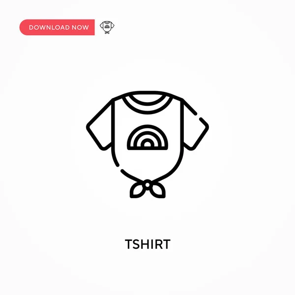 Tshirt Ícone Vetorial Simples Ilustração Vetorial Plana Moderna Simples Para — Vetor de Stock