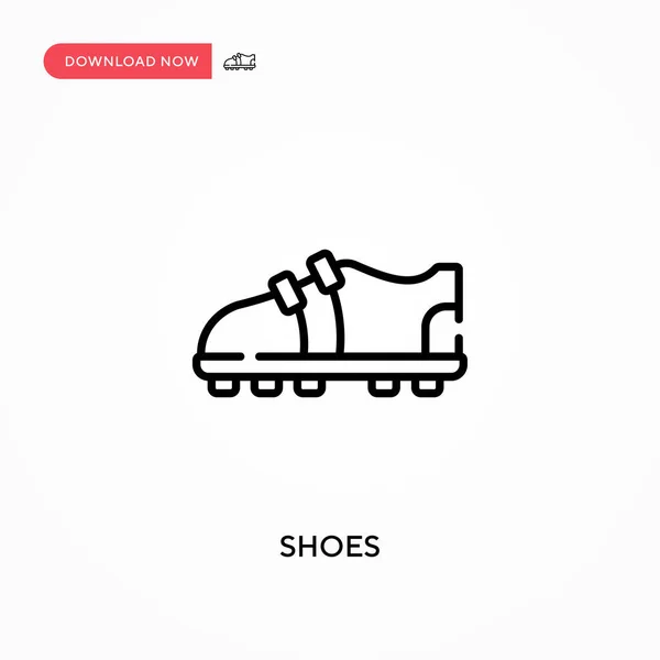 Schuhe Einfaches Vektorsymbol Moderne Einfache Flache Vektordarstellung Für Website Oder — Stockvektor