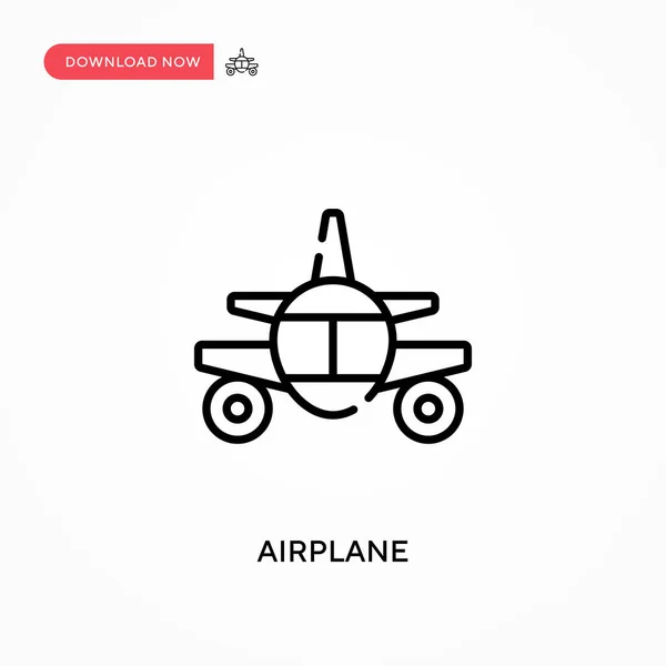 Airplane Simple Vector Icon Modern Simple Flat Vector Illustration Web — Stock Vector