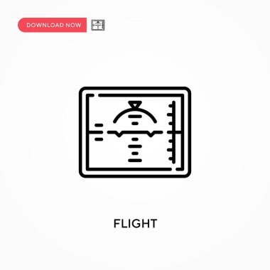 Uçuş Basit vektör simgesi. Web sitesi veya mobil uygulama için modern, basit düz vektör çizimi