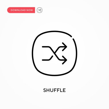 Basit vektör simgesini karıştır. Web sitesi veya mobil uygulama için modern, basit düz vektör çizimi