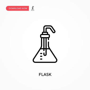 Basit şişe vektör simgesi. Web sitesi veya mobil uygulama için modern, basit düz vektör çizimi