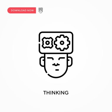 Basit vektör simgesi düşünüyorum. Web sitesi veya mobil uygulama için modern, basit düz vektör çizimi