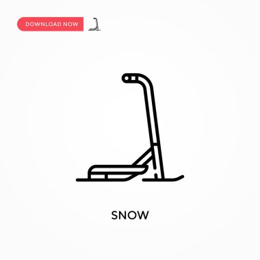 Kar Basit vektör simgesi. Web sitesi veya mobil uygulama için modern, basit düz vektör çizimi