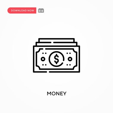 Para basit vektör simgesi. Web sitesi veya mobil uygulama için modern, basit düz vektör çizimi