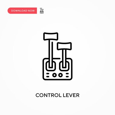Kontrol kolu basit vektör simgesi. Web sitesi veya mobil uygulama için modern, basit düz vektör çizimi
