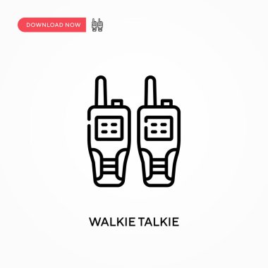 Telsiz sesli basit vektör simgesi. Web sitesi veya mobil uygulama için modern, basit düz vektör çizimi