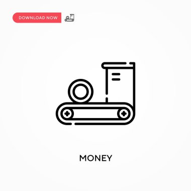 Para basit vektör simgesi. Web sitesi veya mobil uygulama için modern, basit düz vektör çizimi