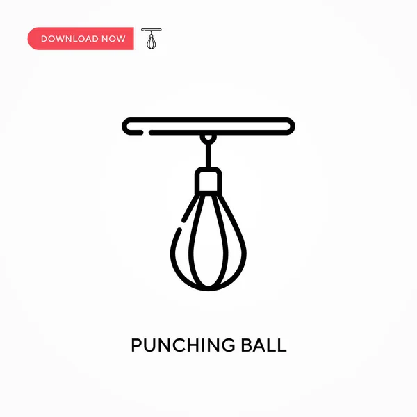 Punching Ball Einfaches Vektor Symbol Moderne Einfache Flache Vektordarstellung Für — Stockvektor