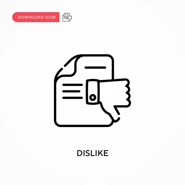 Dislike Icono Vector Simple Moderno Simple Ilustración Vector Plano Para — Archivo Imágenes Vectoriales