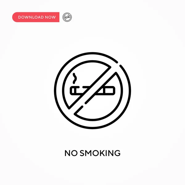 Kein Rauchen Einfaches Vektor Symbol Moderne Einfache Flache Vektordarstellung Für — Stockvektor
