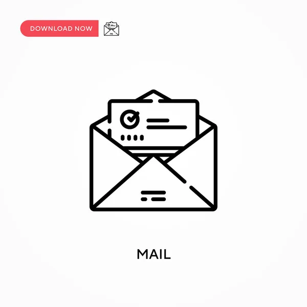 Mail Simply Vector Icon Современная Простая Векторная Иллюстрация Веб Сайта — стоковый вектор